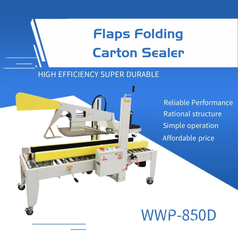 Semi-Automatic Flap Folding Carton Sealing Machine Corrugated Carton Packaging