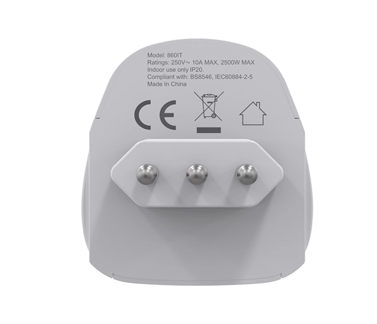 HK UK to Italy 10A Charging Travel Conversion Plug Socket