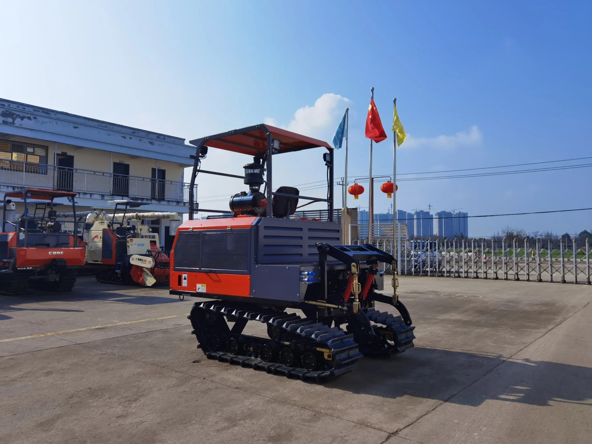 1gzl230 Tracteur à chenilles avec cultivateur rotatif Tiller