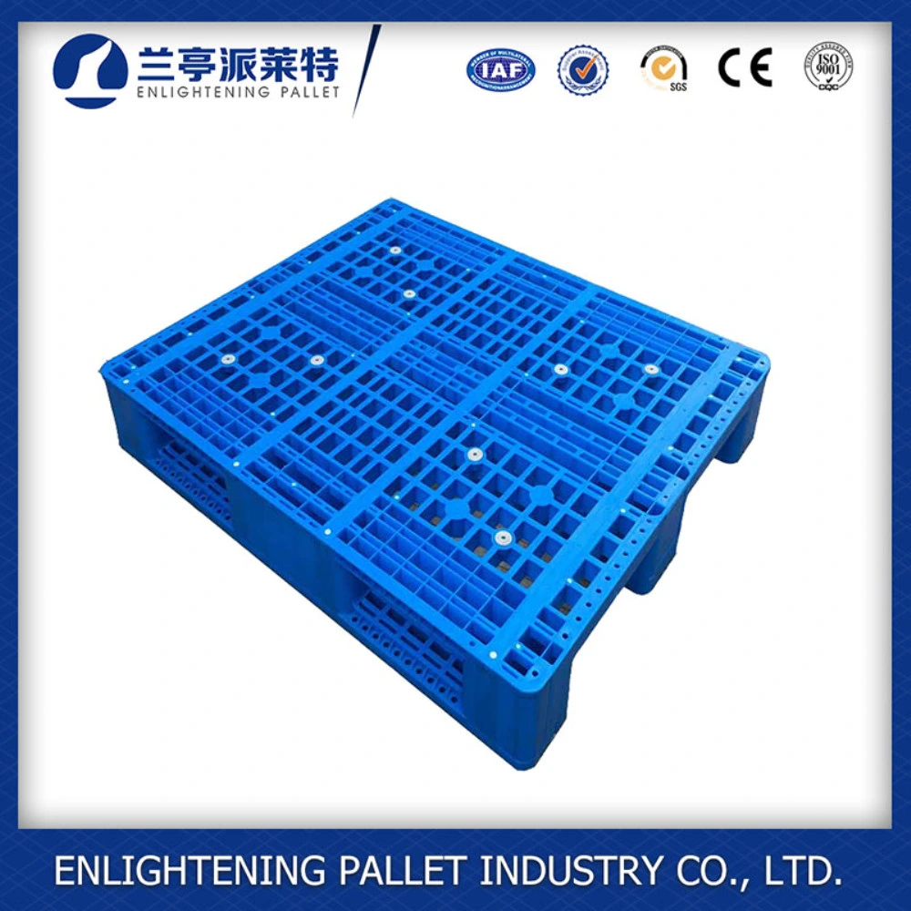 1200X1000X150mm HDPE Rack Use 3 Legs Solid Deck HDPE Euro Single Side Rackable Palstic Pallet with Food Safety Palstic