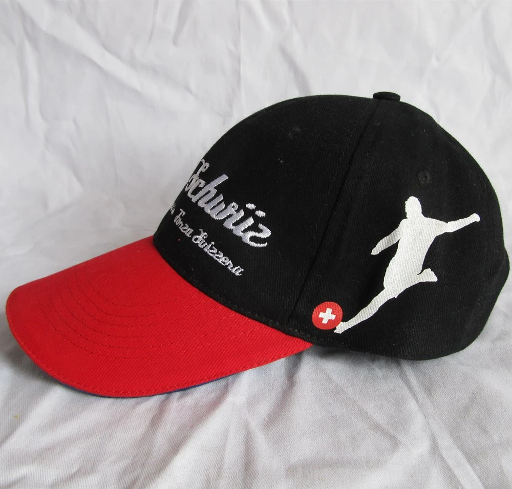 Zp026 Black and Red Color Adult Baseball Cap for Promotion