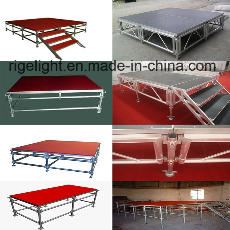 Rigeba Disco DJ Stage Wedding Party Show Events Project Aluminum Plywood Stage for Party Events