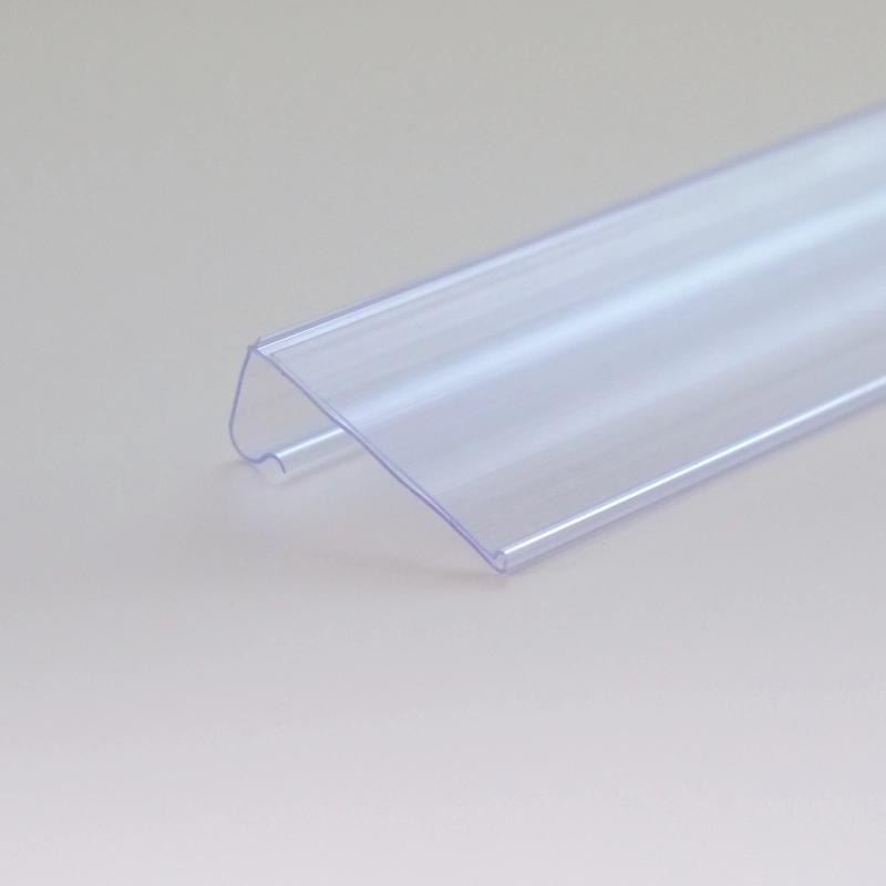 PVC Kunststoff Etikettenhalter Extrusion Data Strip Preis Tag Supermarkt Display-Rack