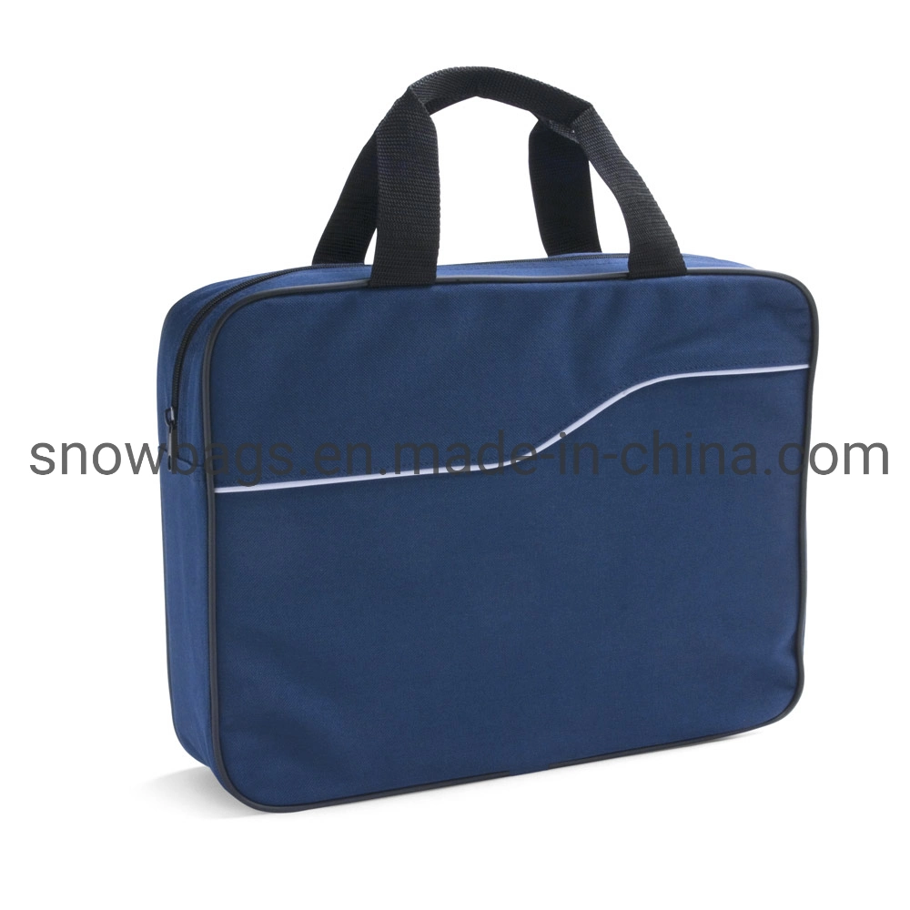 600d Conference Briefcase Bag with Pen Holder and Zipper for Carrying Document