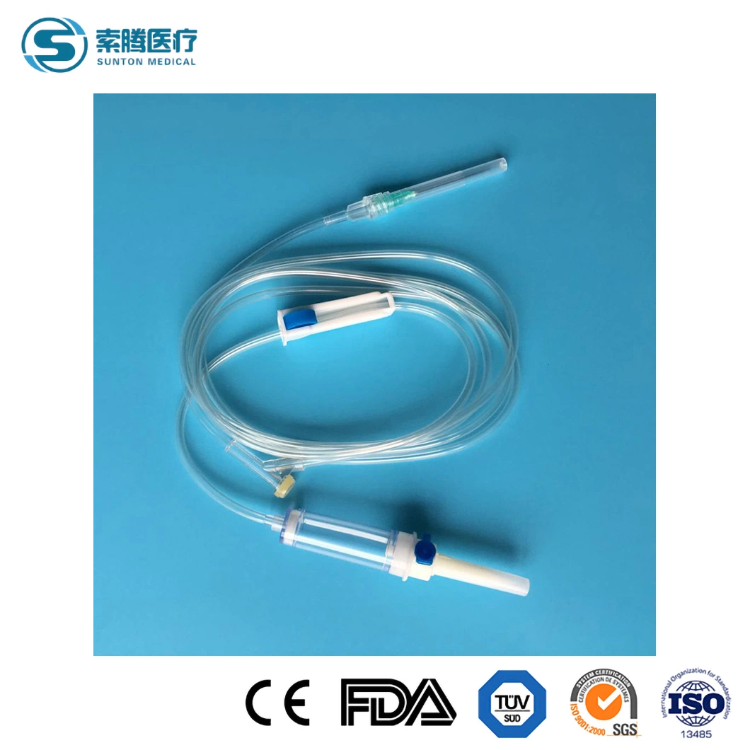 Sunton Secondary IV Set up China Screw Infusion Set Manufacturers Infusion Pump Administration Set Disposable Infusion Admin Set Disposable IV Infusion Set