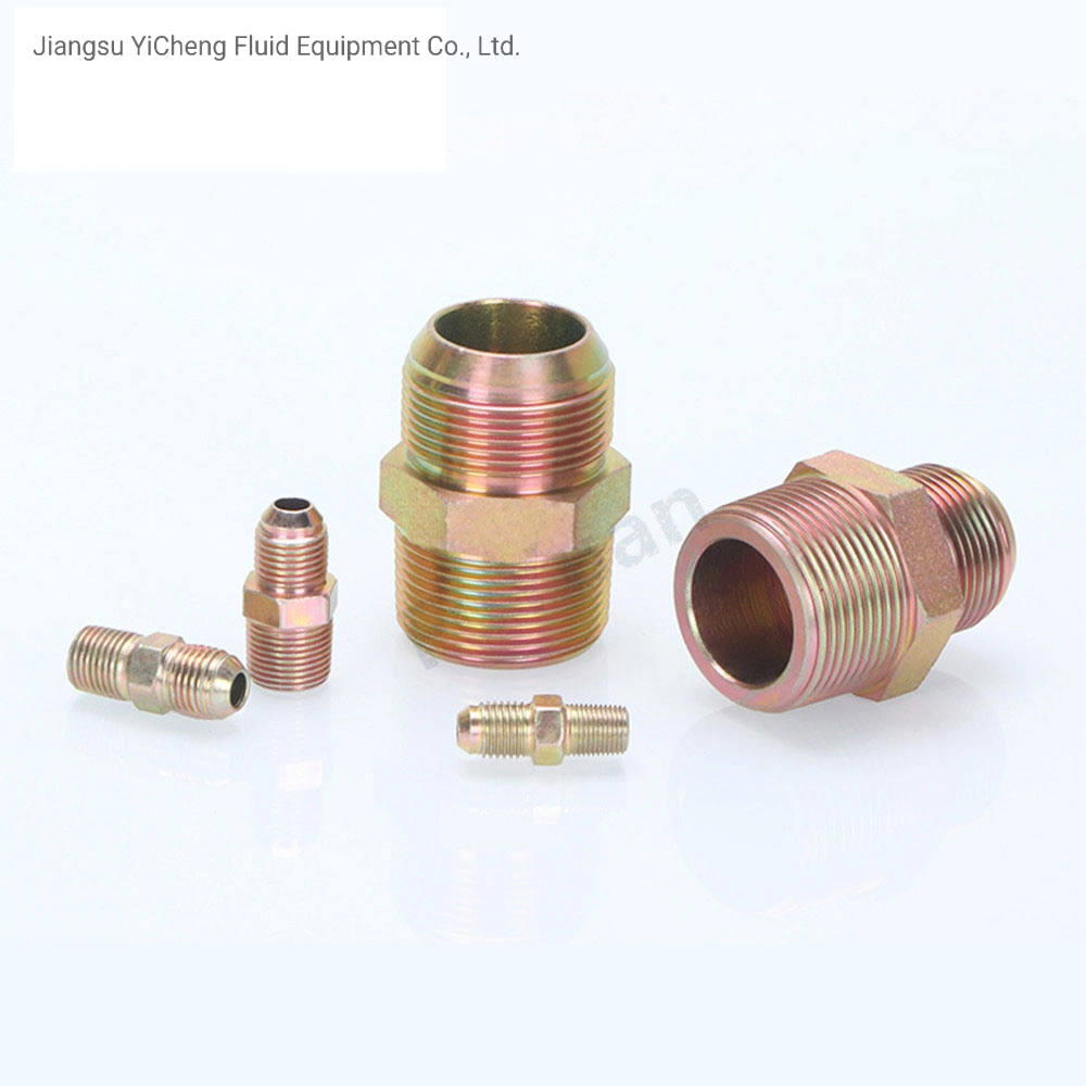 1PCS NPT to Bsp 1/8&quot; 1/4&quot; 3/8&quot; 1/2&quot; Male Thread High-Pressure Hydraulic Tubing Joint Reducer Wire Adapter Fittings