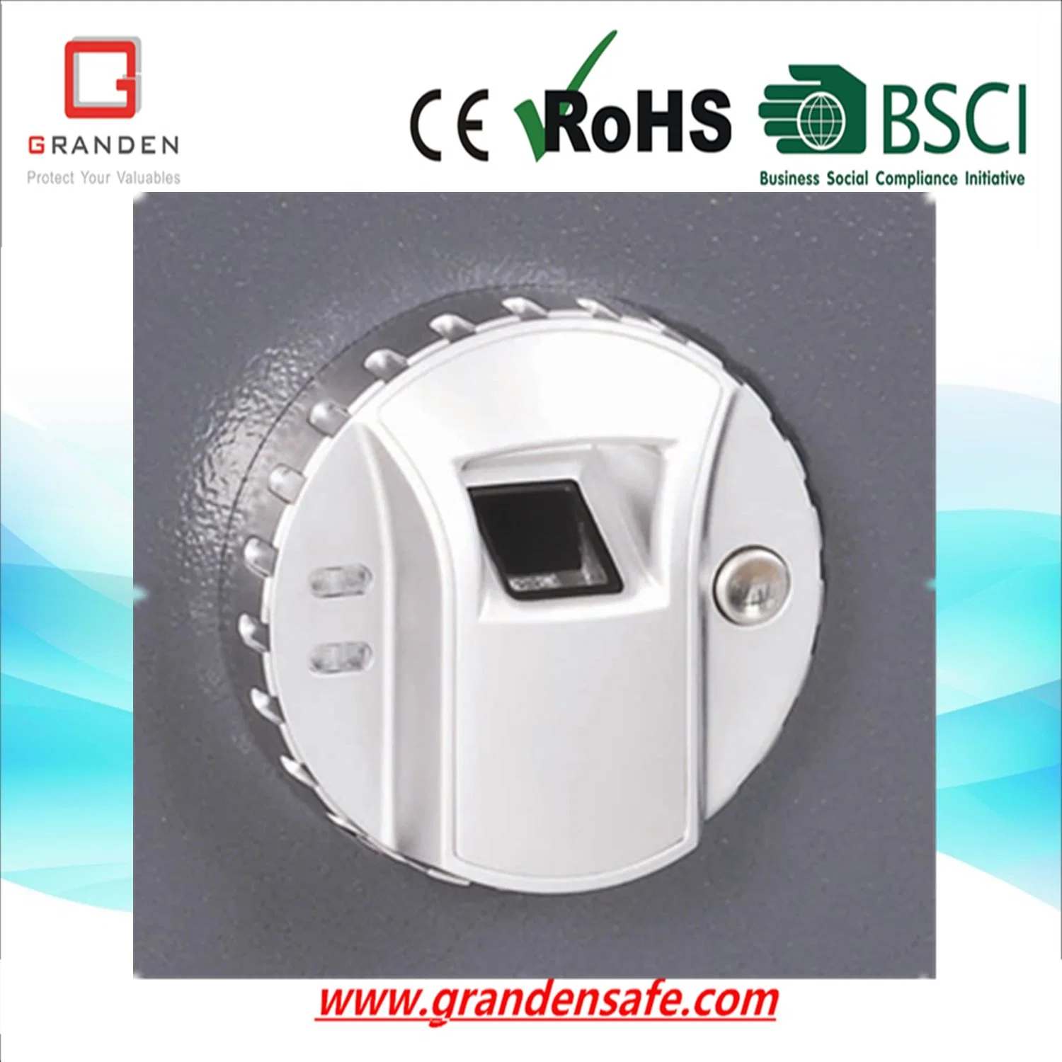 Fingerprint Safe for Home and Office (G-30DN) Solid Steel