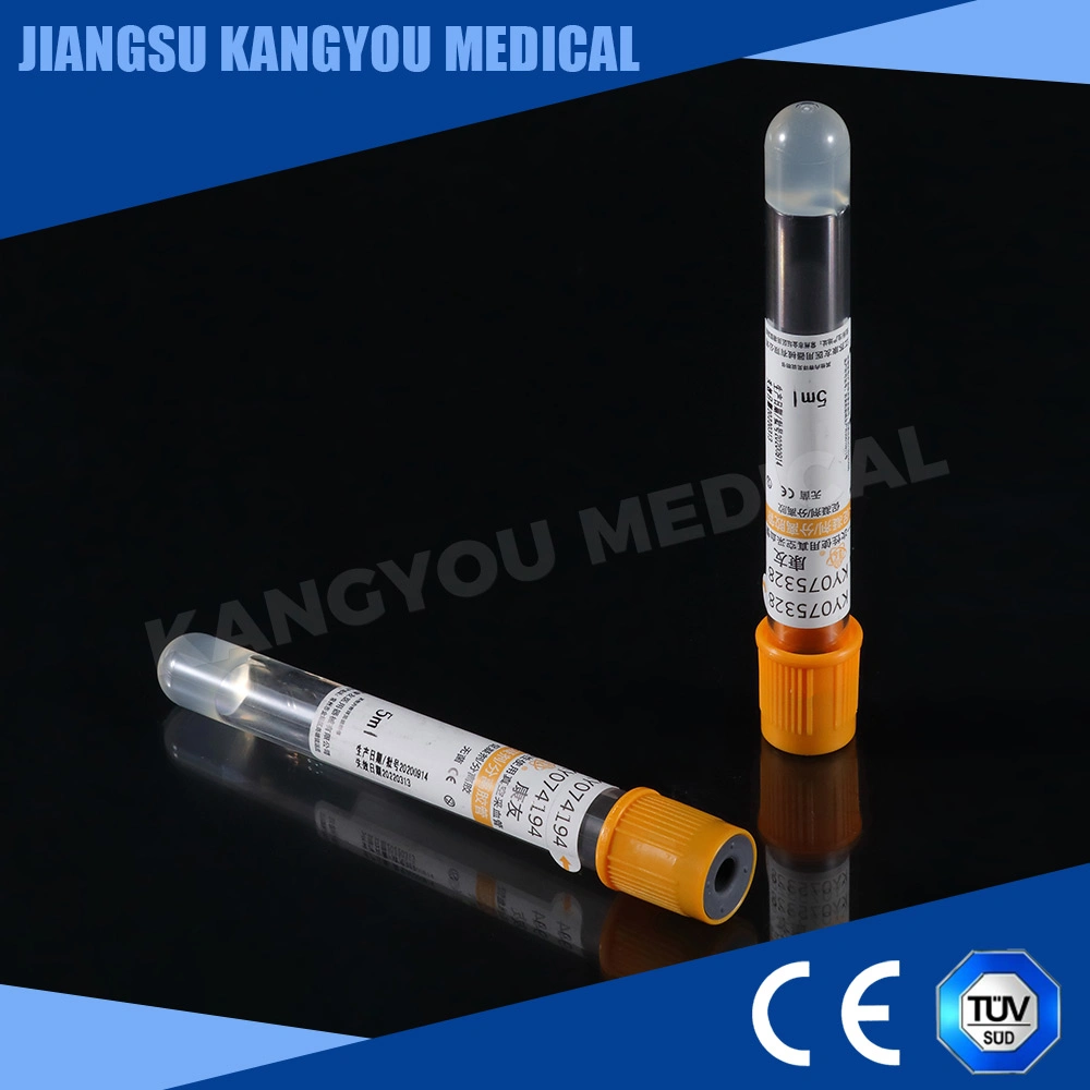 Disposable Sterile Clot Activator Tube Vacuum Blood Collection Pet, Glass Tubes with ISO CE