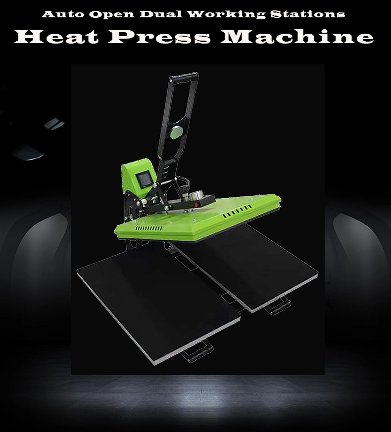 40*50cm 16"*20" Inch CE SGS Approved T-Shirt Clothes Textile Fabric Mouse Pad Double Work Station Heat Press Machine