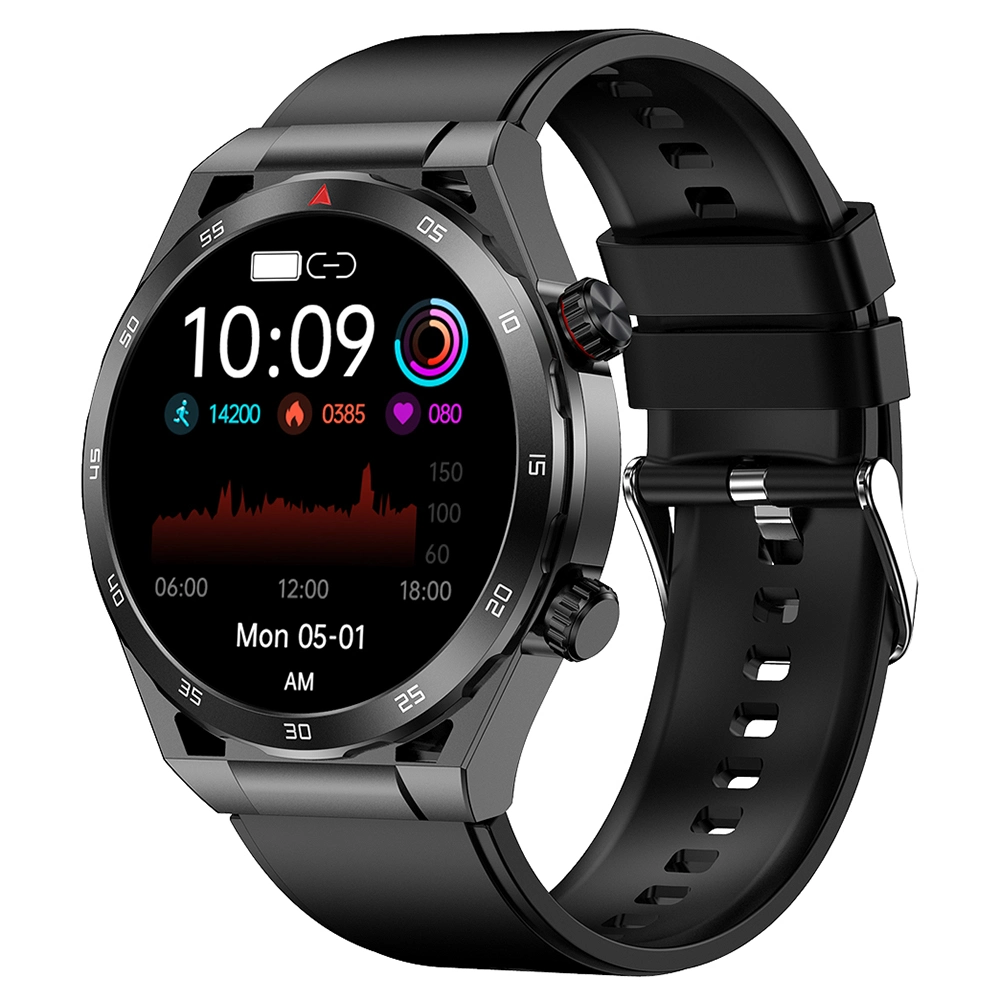 T80 Pulsera de silicona Bluetooth Calling Smart Pulsera no invasiva de sangre Control de estado de prueba Smart Watch