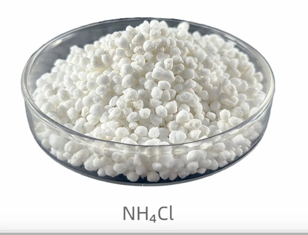 Granule d'alimentation en usine Chlorure d'ammonium granule qualité agricole