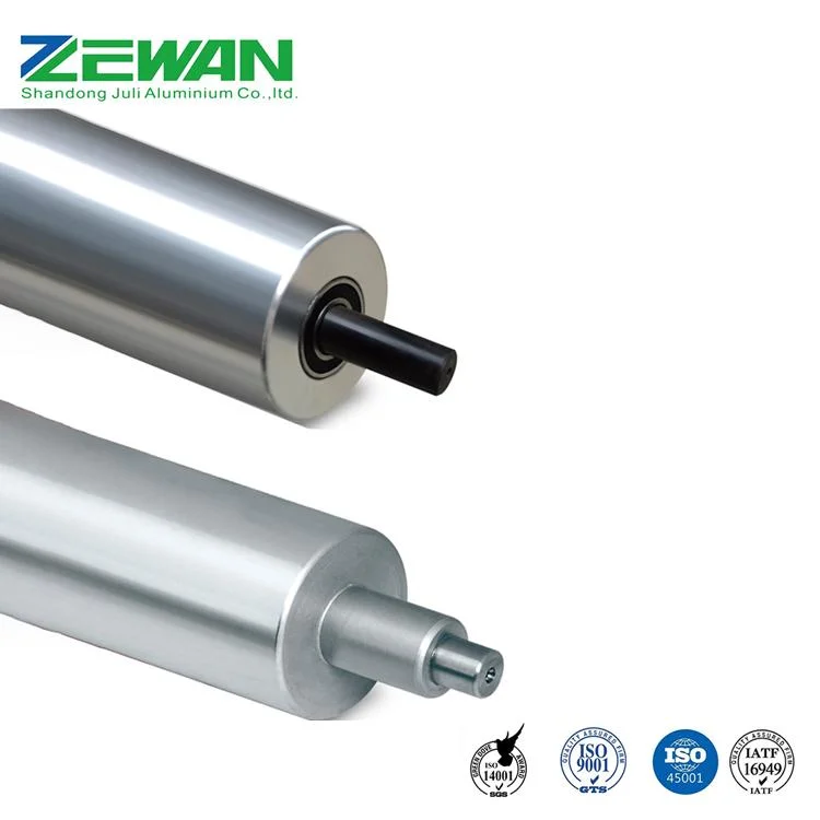 6063 6061 Conveyor Aluminum Guide Roller Idler Rollers Custom Design Aluminium Machinery Parts