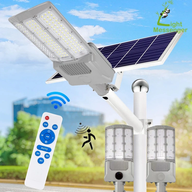 Light Messenger Hot Sale Light alumínio Solar Power LED Street Lâmpada de estrada leve para exterior à prova de água