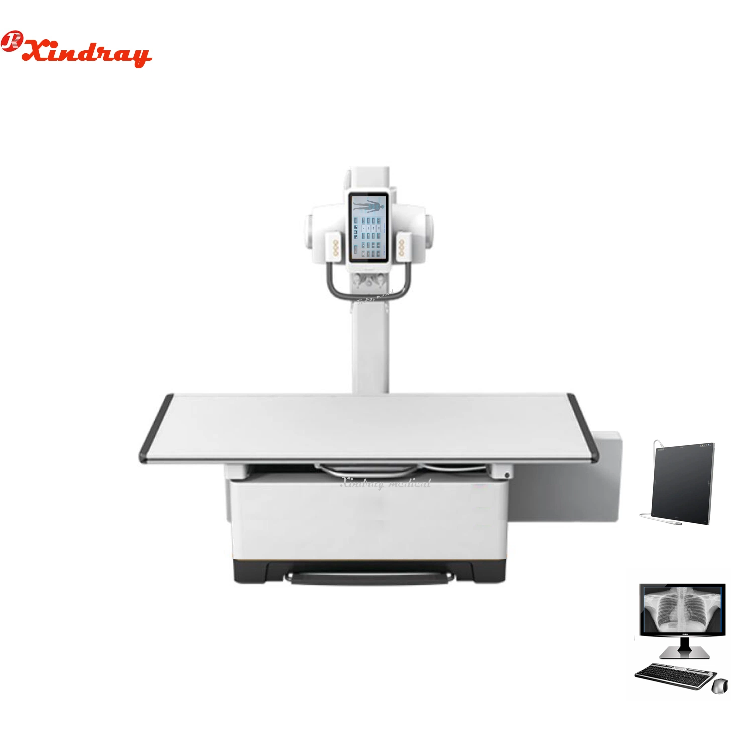 Manufacturer Directly Sell Hospital Stationary 630mA 50kw Digital X Ray Medical X-ray Equipment