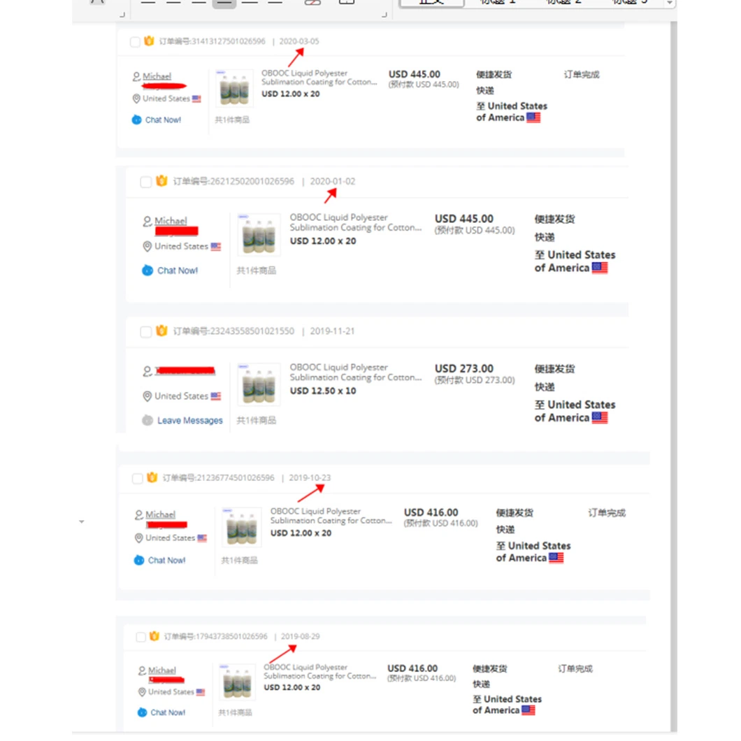 Sublimaton Coating Chemical for Ceramic/PVC/Plastic Printing