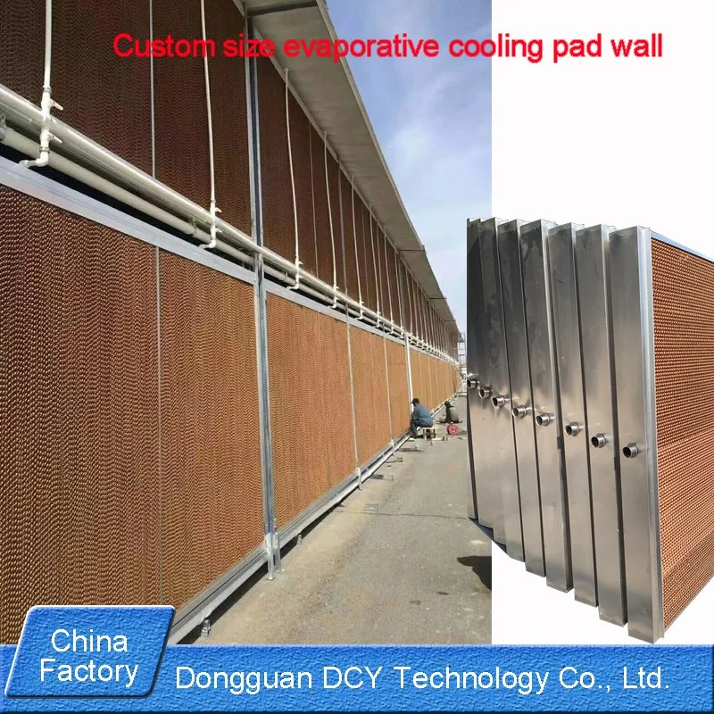 Cooling Pad 7060 Type Green Brown Evaporative Cooling System 15cm Thickness Evaporative for Poultry Farm