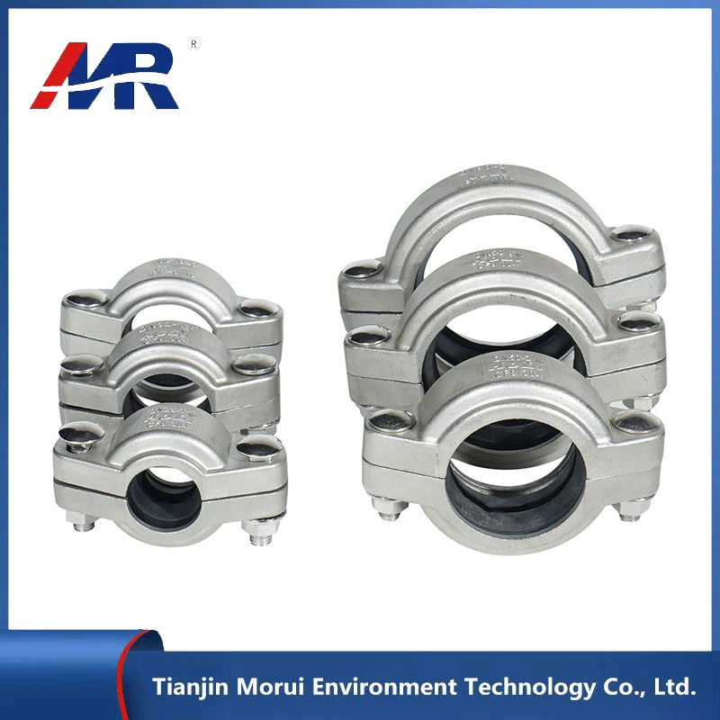 Water Treatment Corrosion Resistant DN30-300 304 Stainless Steel Grooved Pipe Coupling Clamp