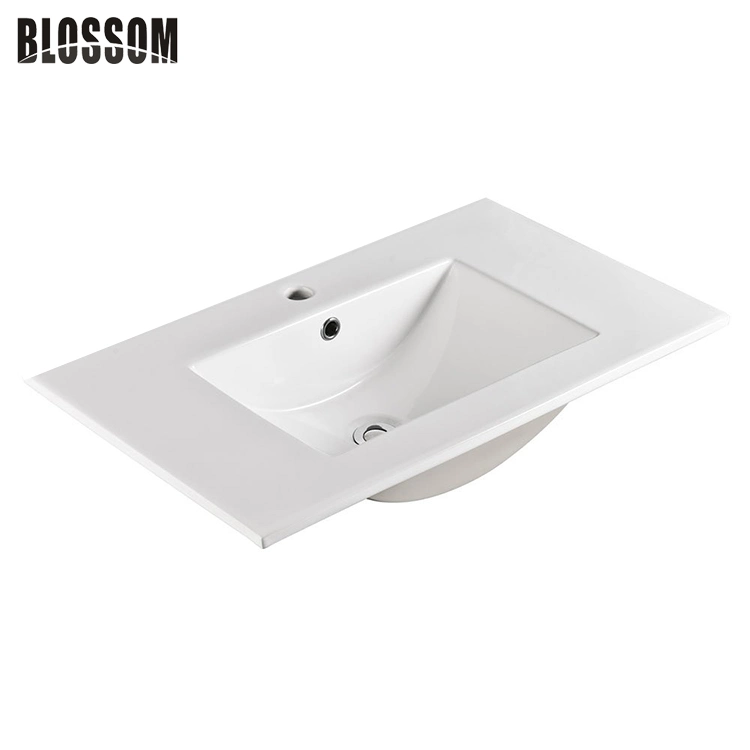 Solid Surface Mineral Resin Bathroom Vanity Countertop with Basin