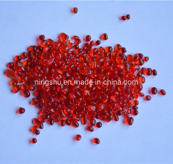 Crystal Red Decorative Glass Beads for Flooring or Concrete, Terrazzo Coating, Landscaping