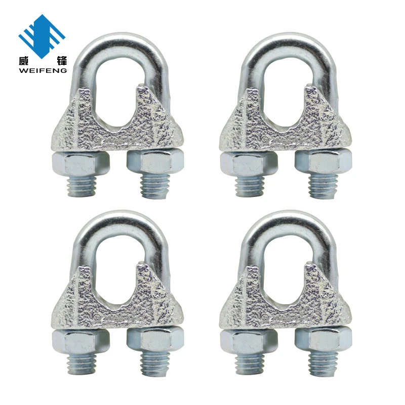 DIN741 Lifting Rigging Hardware Galvanized Malleable Wire Rope Clip
