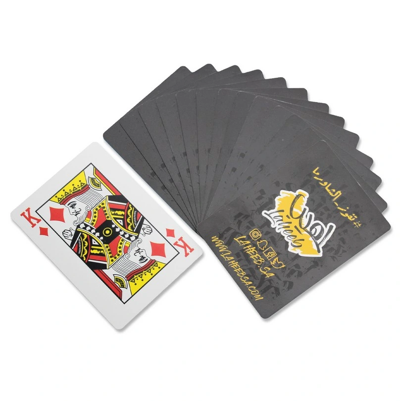 Cores personalizadas OEM aceitar imprimir directamente a China Fabricante Cartas de jogar poker de plástico