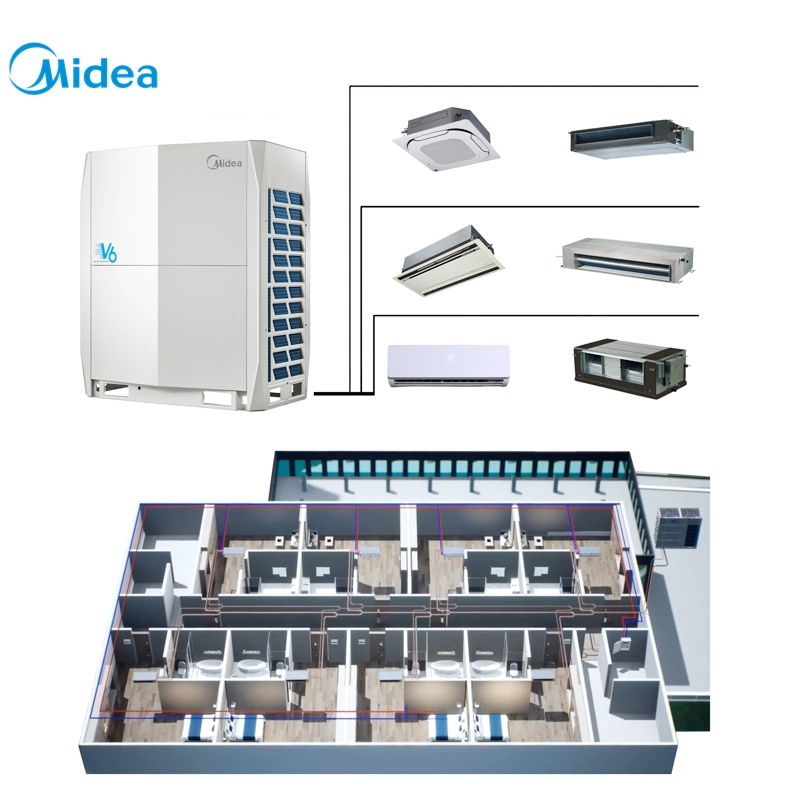 Midea 12HP 120000BTU Industrial Aircondition Air Cooler System Multi Split AC Unit Air Conditioner
