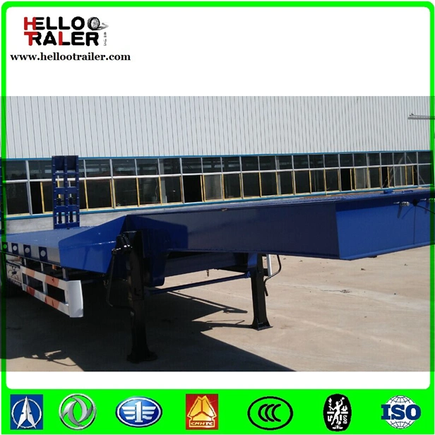 3 Axle Low Bed Semi Trailer Low Loader Trailers for Excavators