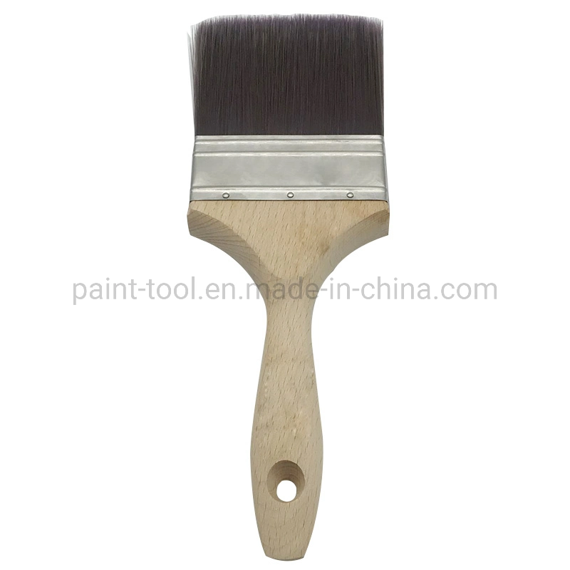 Professional Wall Paintbrush with Soft Synthetic Filaments Made in China