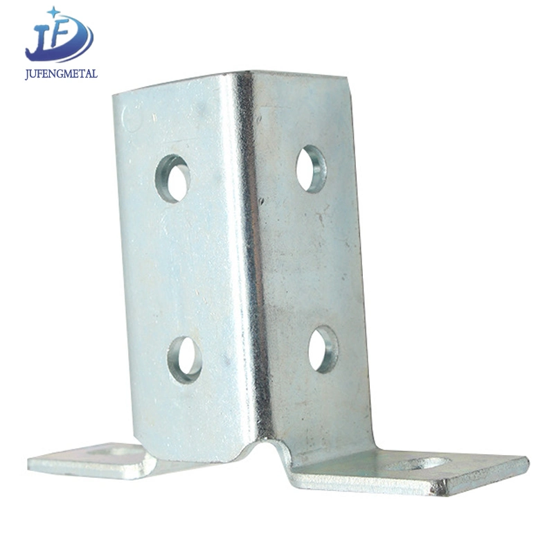 OEM Construction Carbon Steel Galvanized Channel Base Support Brackets Stamped Frame Fittings