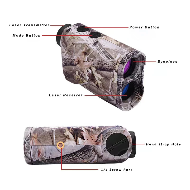 Telémetro láser de 600m 900 m 1200 m 1500 m LC Meter de golf Deportes caza telémetro Scopelaser Telescopio Monocular de 600m 900m 1200m 1500m de medidor de campo de Golf de LC para SPO