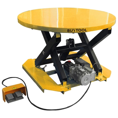 Rotary Hydraulic Scissor Lifting Table with Fork Pocket