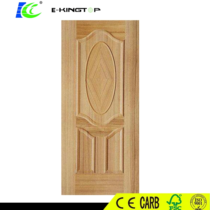 Chinese Suppliers Natural Wood Veneers Oak /Black Walnut Molded HDF Door Skin From Linyi