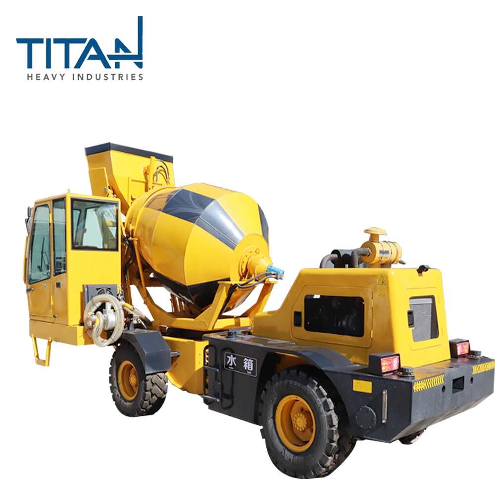 Construction Machinery Self Loading Concrete Mixer TL2500 2.5 CBM rendering machine