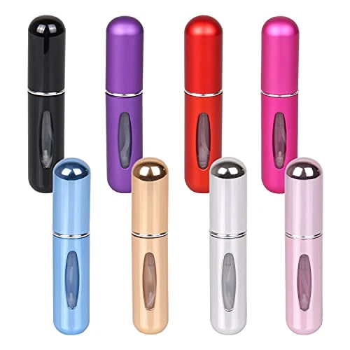 Personnalisation de l'échantillon de 5 ml de Parfum Vaporisateur rechargeable portable mini bouteilles d'atomiseur en aluminium