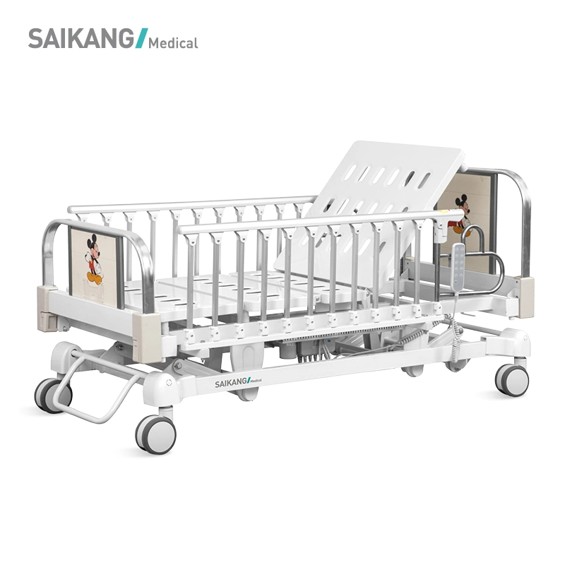 CT8K Saikang Hospital Infant Baby Pediatric Bed Multifunction Foldable Electric Medical Children Kids Bed Manufacturers