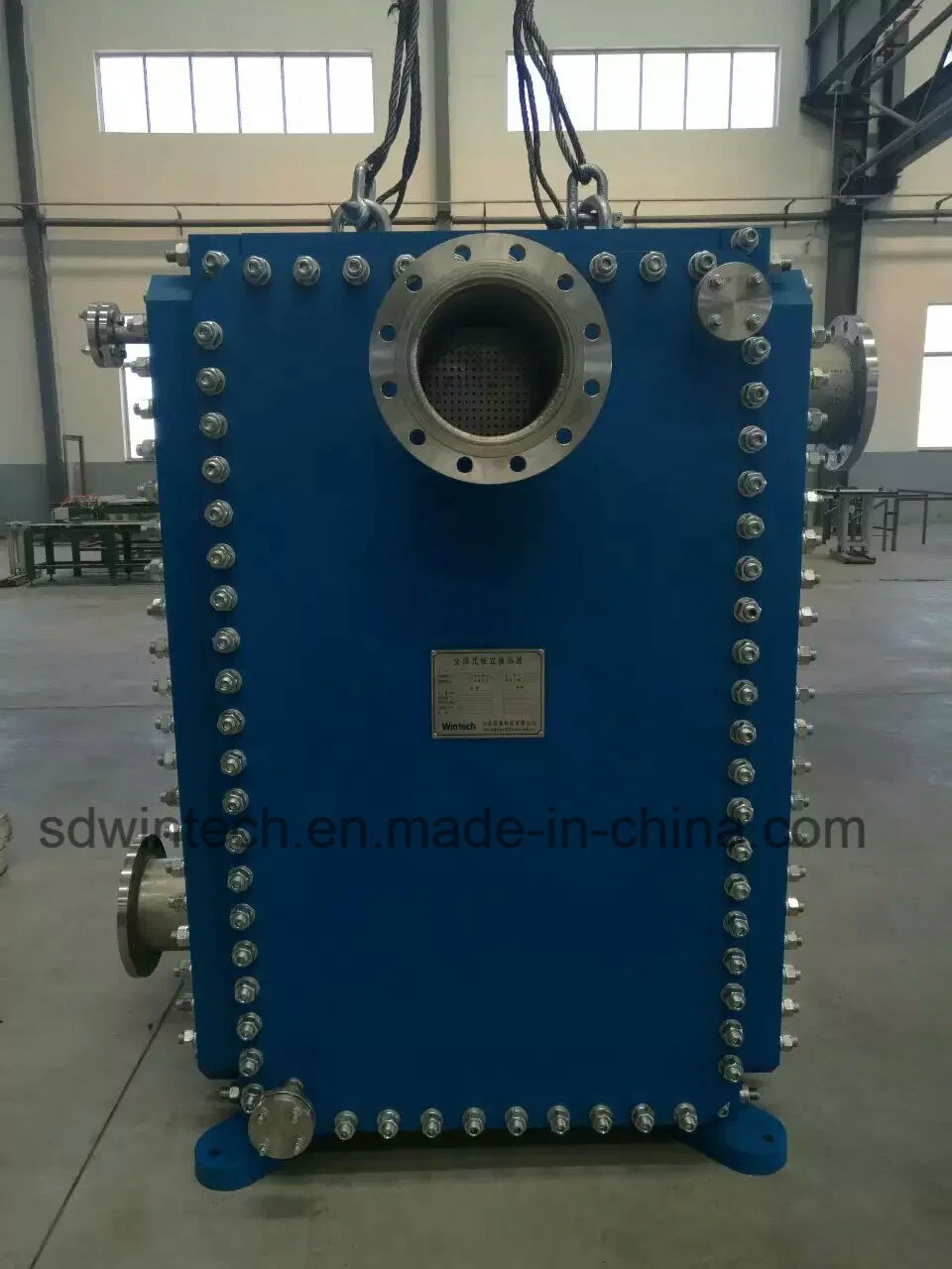 Customized Food Grade Wide Gap Welded Plate Heat Exchanger Serving as Ammonia Cooler