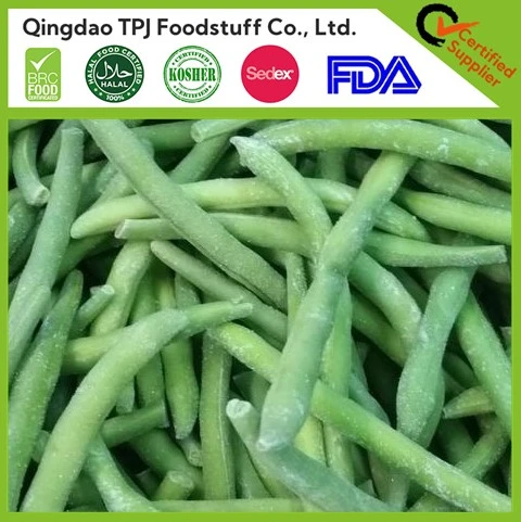 Productos vegetales de alta calidad IQF más vendidos Frijoles verdes congelados / IQF Judías verdes