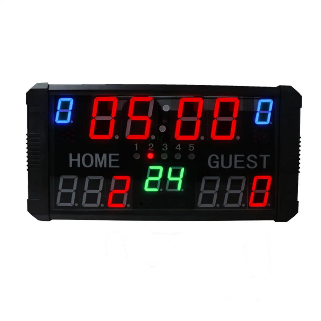 Électronique numérique jeu de basket-ball sans fil magnétique Tableau de bord de la batterie rechargeable intégrée Mini LED Tableau de bord