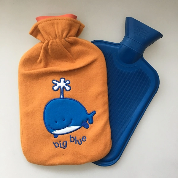 Big Blue Whale Fleece Cover for 2L Hot Water Bottle