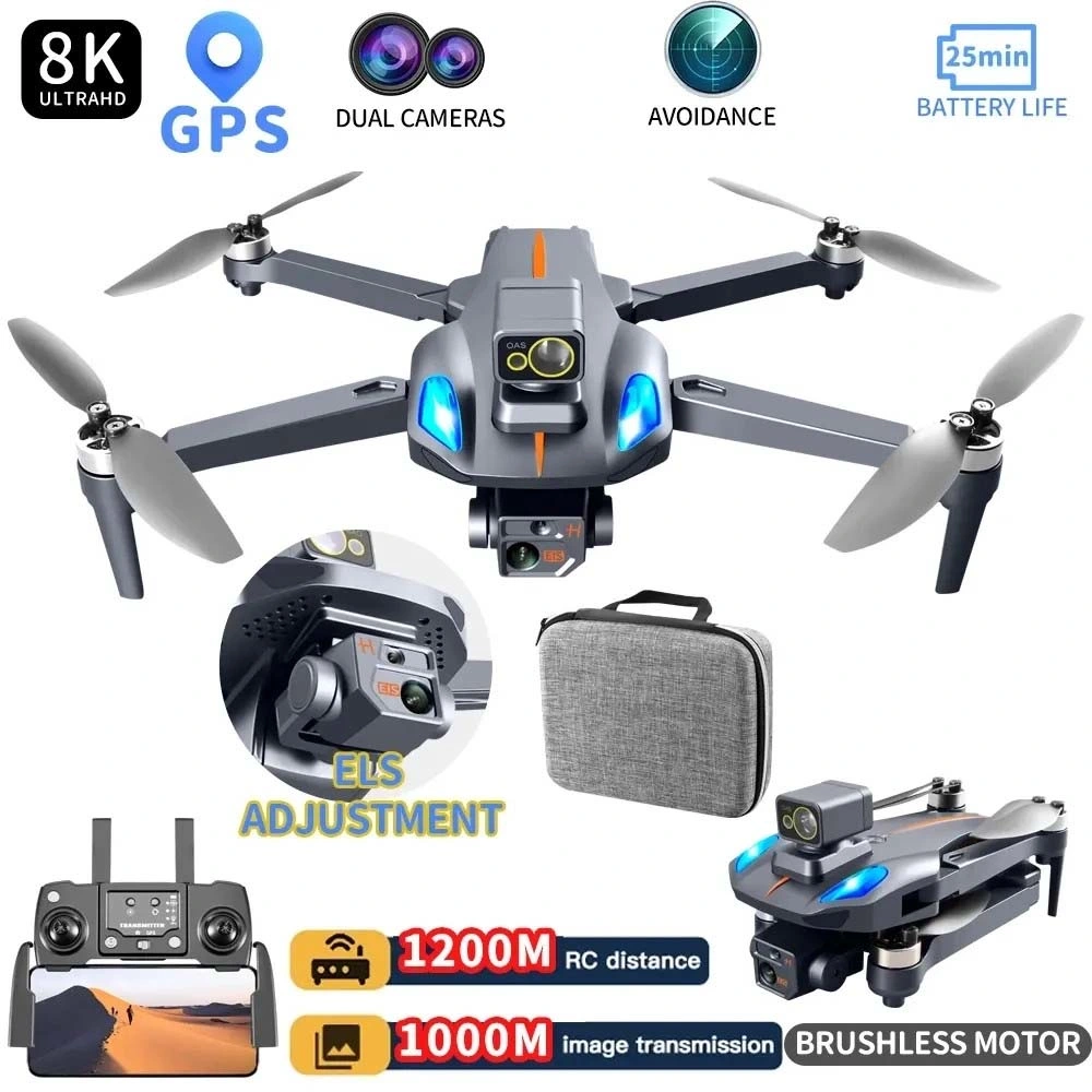 K911 Max 5g WiFi GPS Follow Brushless Motor Foldable RC 8K Camera Drone