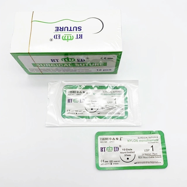 Medical Sterile Disposable Surgical Sutures Dental Non Absorbable Nylon Suture