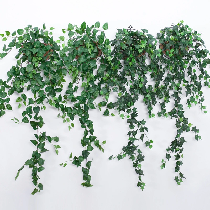 Green Wreath 14 Branches Hanging Garland Decor Artificial IVY Leaves