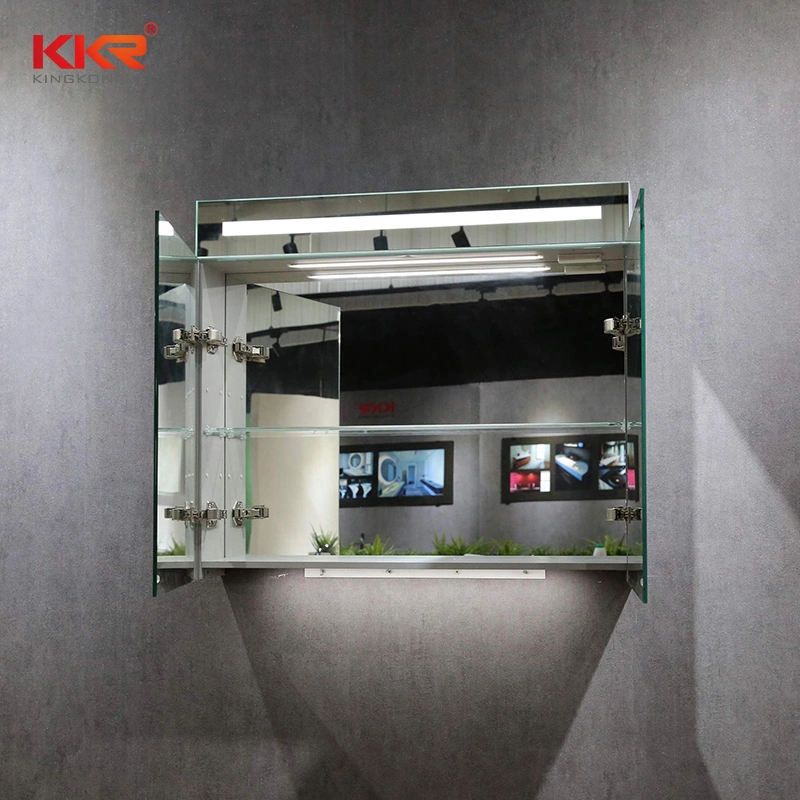 Hotel LED Lighted Moisture-Proof Anti-Fog Round Bathroom Vanity Mirror