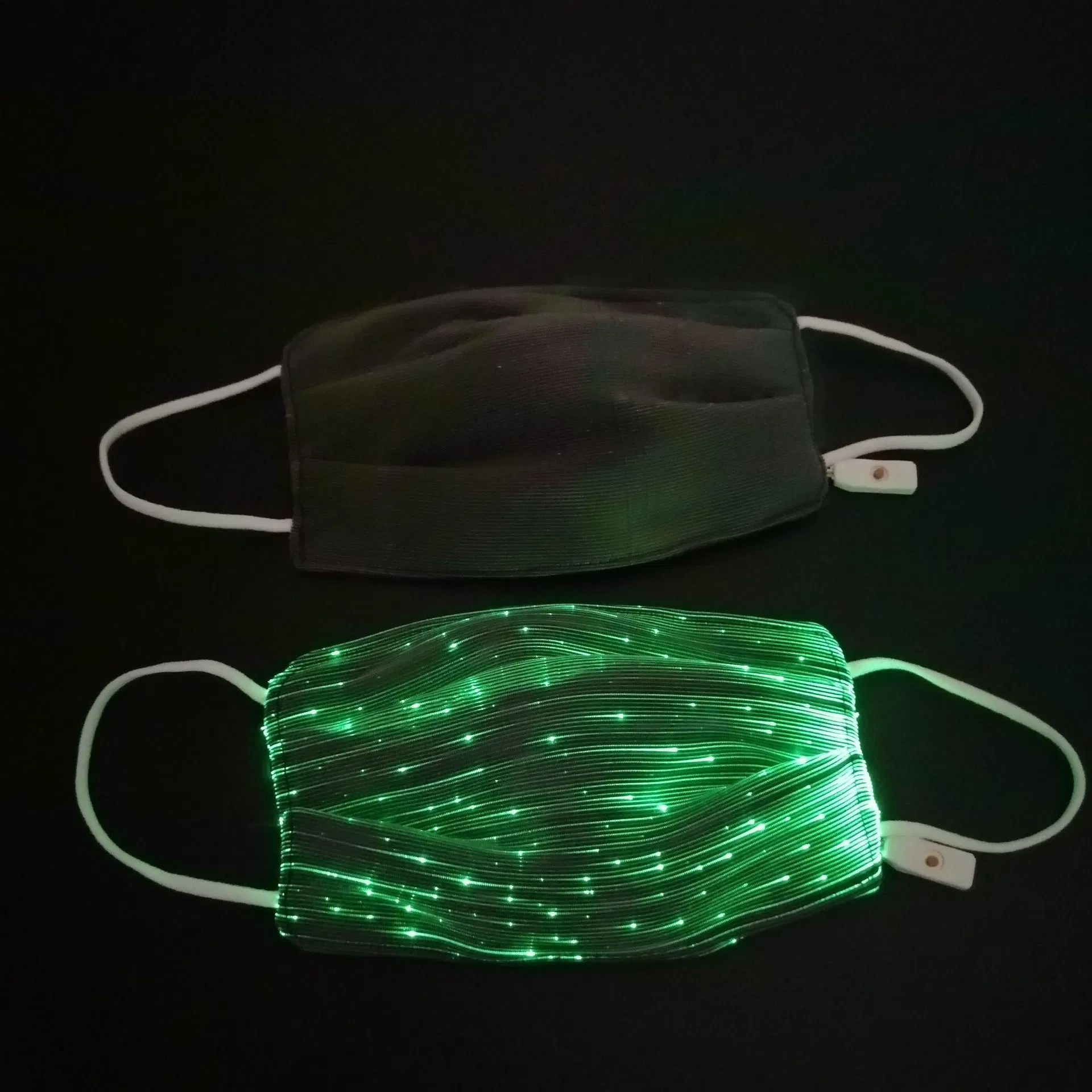 LED Luminous Charging Mask Cycling Mask Colorful Optical Fiber Fabric Bar KTV Trampoline Equipment