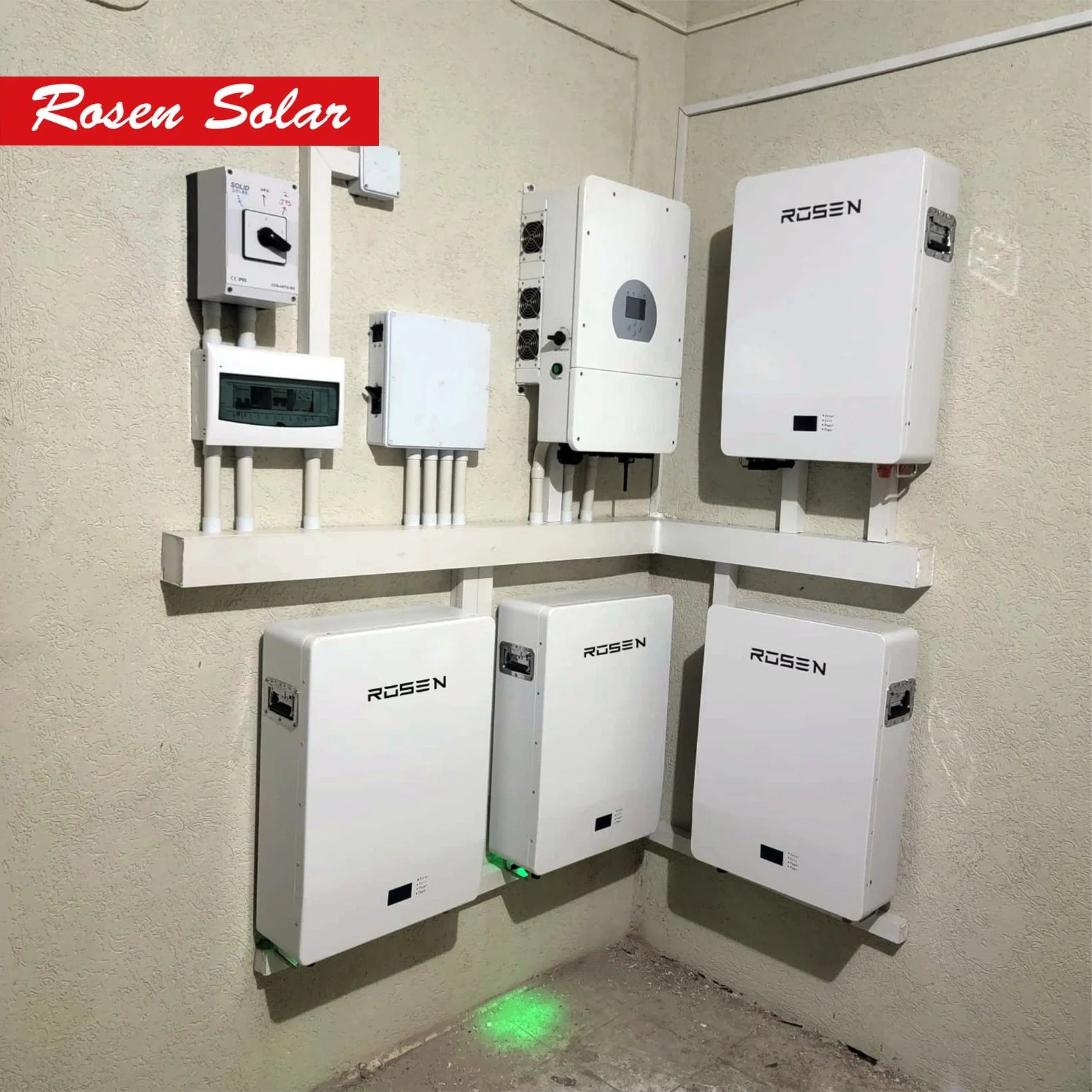 House Comercial Sistema de Energia Solar 10kw Rosen Hybrid Inversor Solar