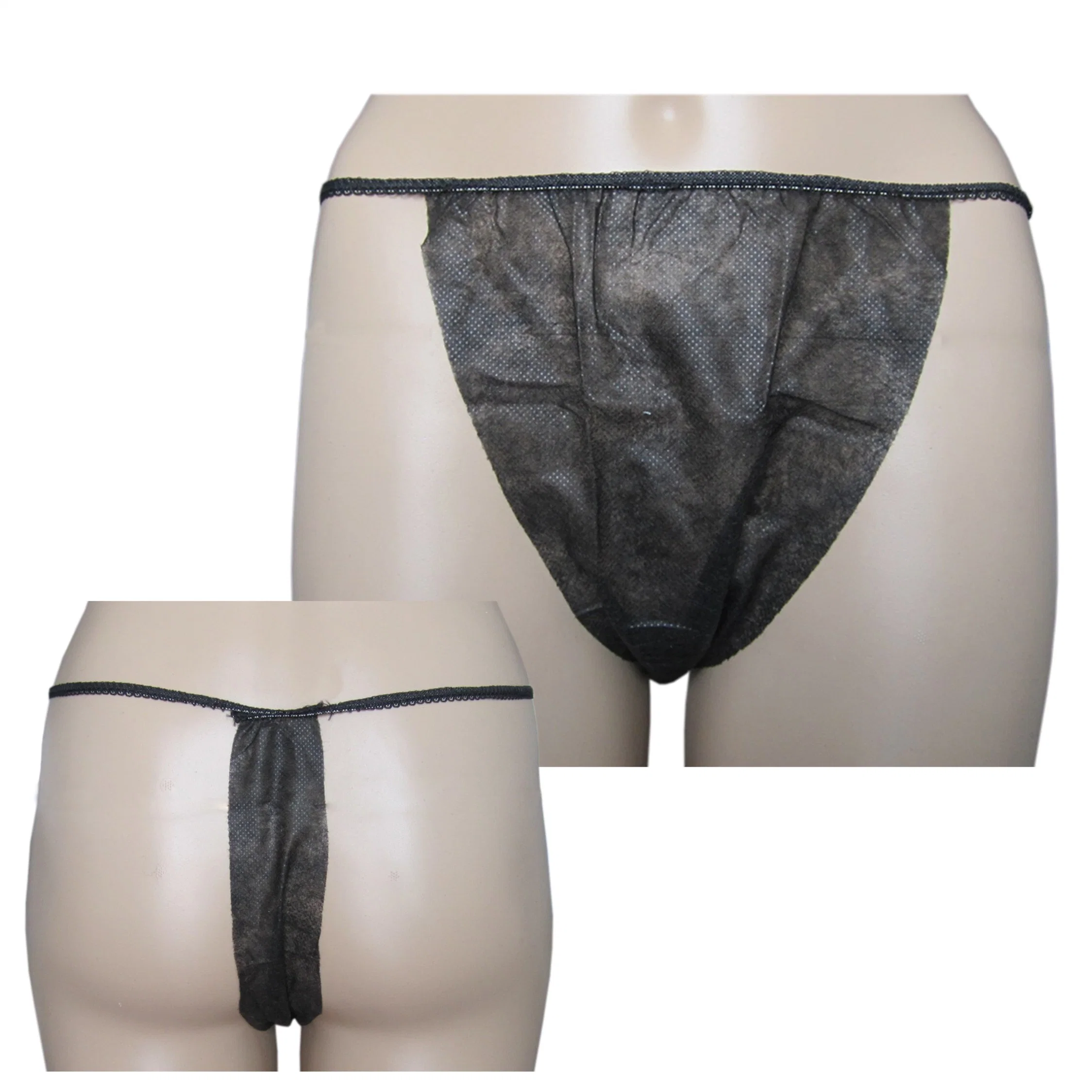 Hot Sale Disposable Thong Panties, Nonwoven Disposable Absorbent Panties for Salon Hospital