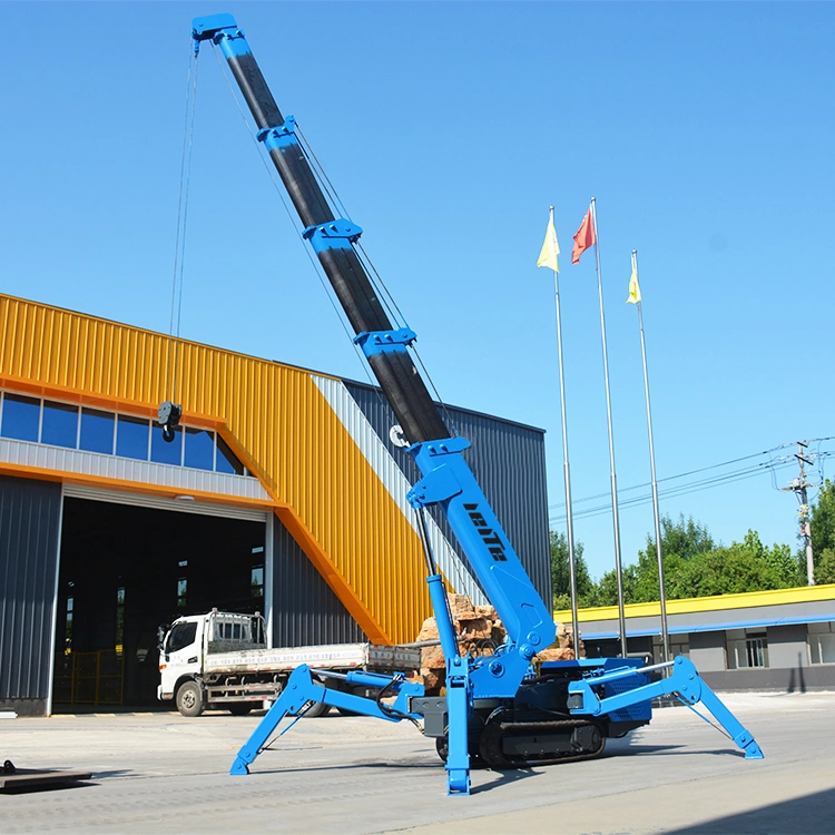 Kleine Größe Kran Schwere Crawler Vorhang Wand Installation Kran Elektrisch Fernbedienung Mini Spider Crane Produkt 5 Ton