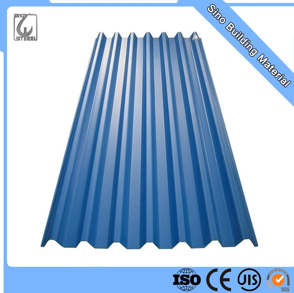 SGCC Building Material Galvanized with Plastic Film PPGI Corrugated Steel Roofing Sheet