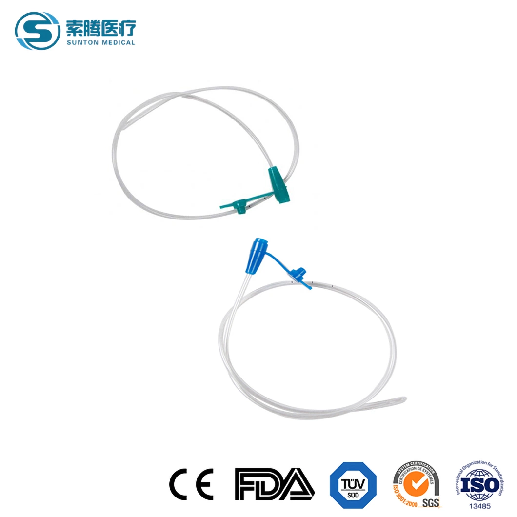 Sunton 8.0mm Od Feeding Tube Catheter High quality/High cost performance  PVC Medical Disposable Feeding Tube Manufacturing Sample Available China Childhood Extension Feeding Tube