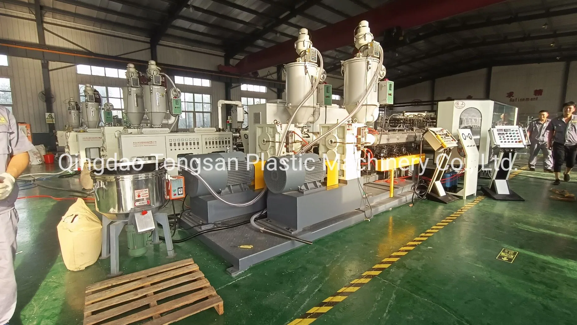 Double Wall Corrugated Dwc HDPE Pipe Machine Making Underground Drain Pipe